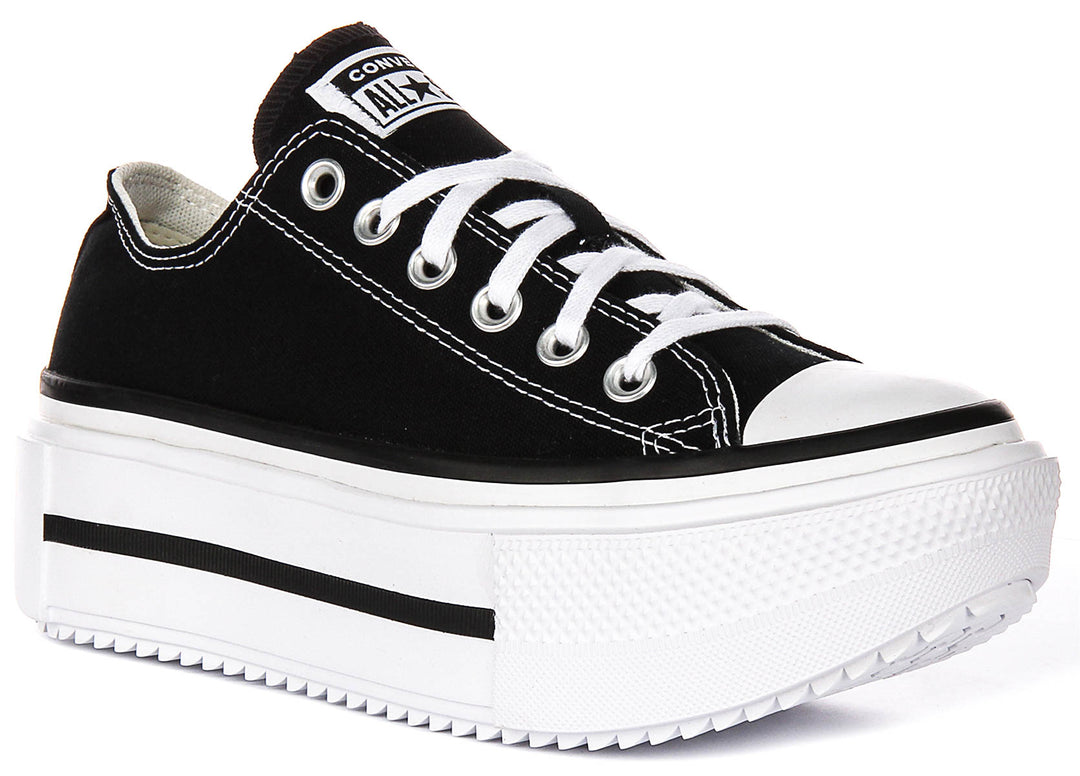 Converse All Star Lift Double Stack A15490C In Black White
