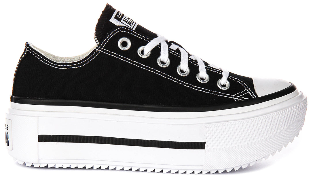 Converse All Star Lift Double Stack A15490C In Black White