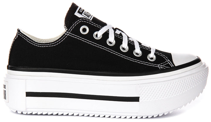 Converse All Star Lift Double Stack A15490C In Black White