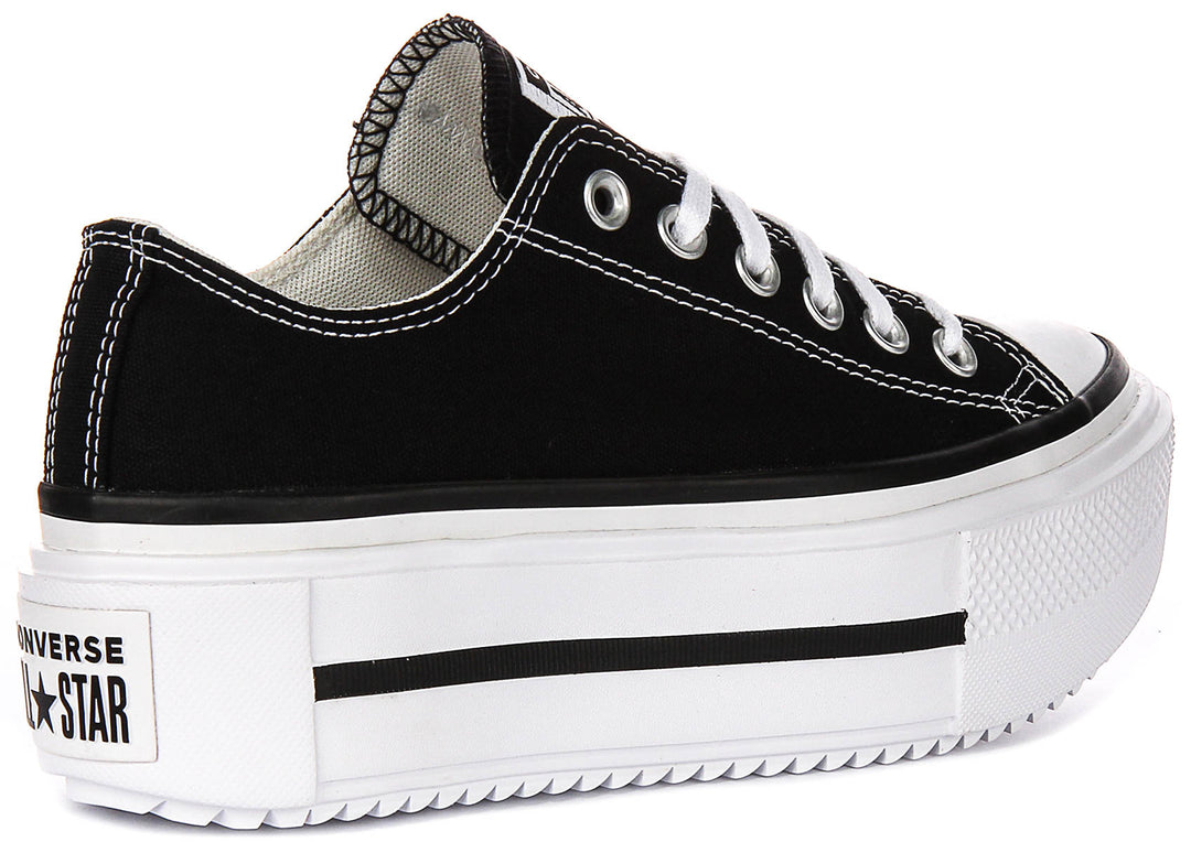 Converse All Star Lift Double Stack A15490C In Black White