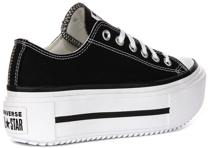 Converse All Star Lift Double Stack A15490C In Black White