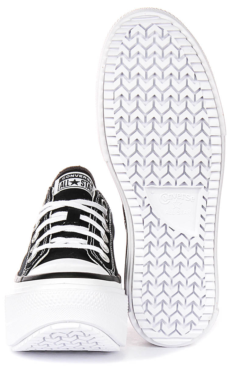 Converse All Star Lift Double Stack A15490C In Black White
