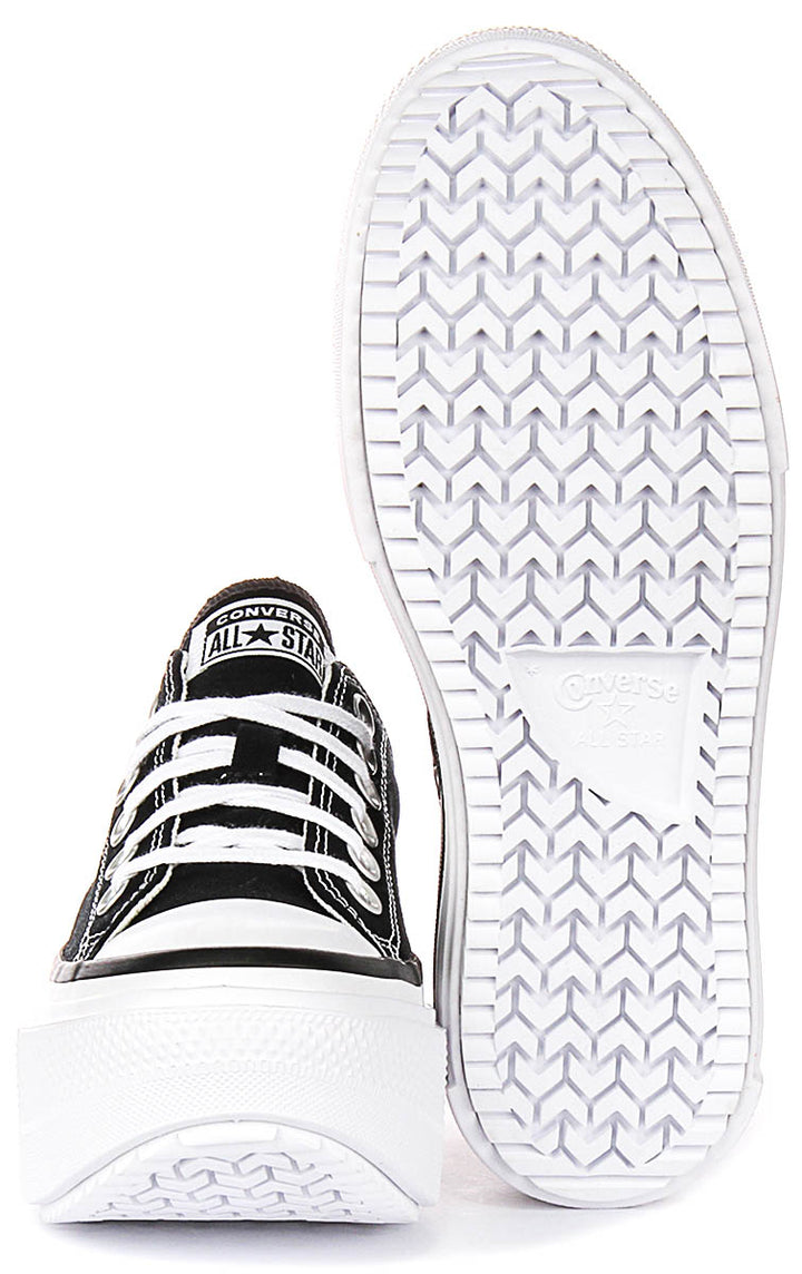 Converse All Star Lift Double Stack A15490C In Black White