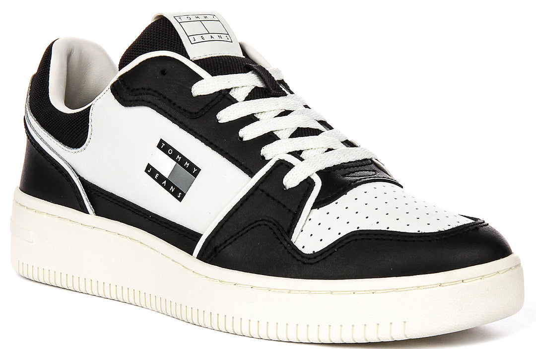 Tommy Jeans Retro Basket In Black White For Men