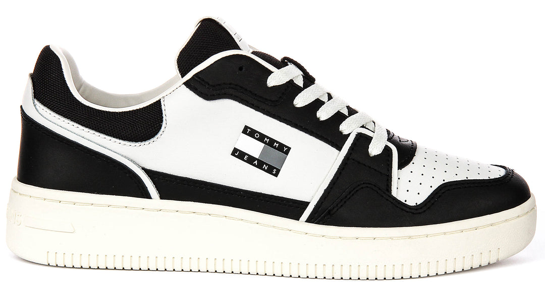 Tommy Jeans Retro Basket In Black White For Men