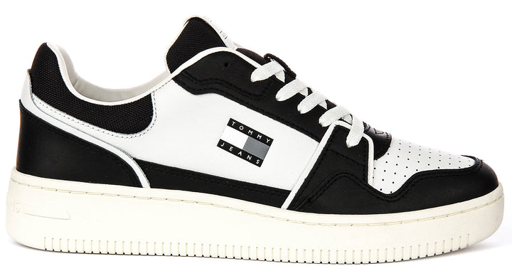 Tommy Jeans Retro Basket In Black White For Men