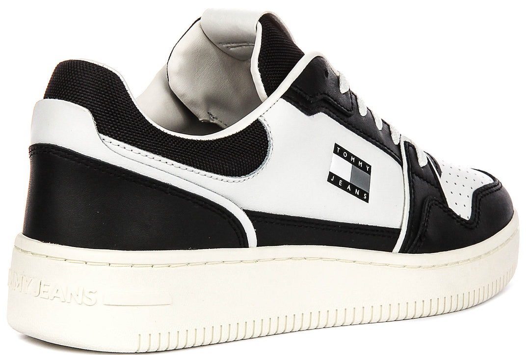 Tommy Jeans Retro Basket In Black White For Men