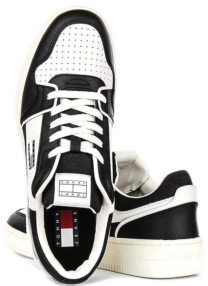 Tommy Jeans Retro Basket In Black White For Men
