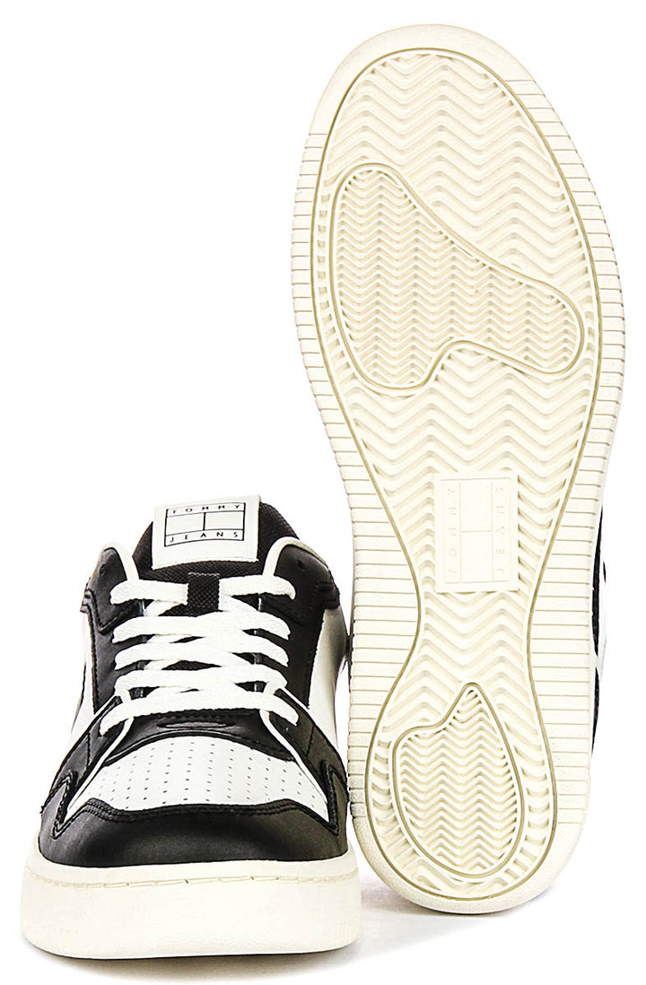 Tommy Jeans Retro Basket In Black White For Men