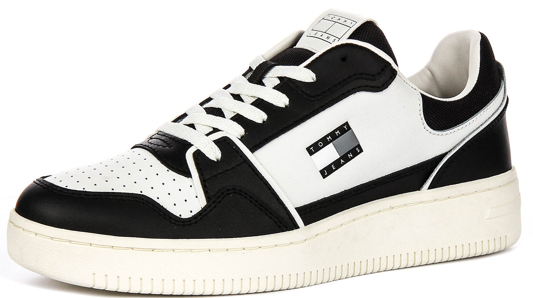 Tommy Jeans Retro Basket In Black White For Men