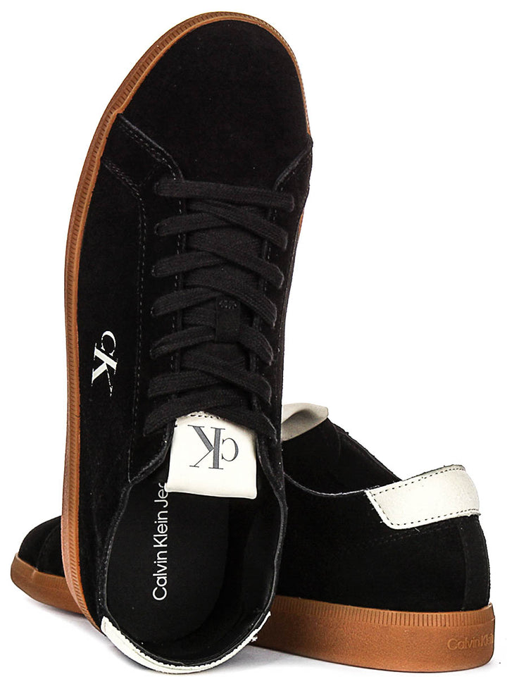 Calvin Klein Low Profile Cupsole Sneaker In Black White For Men