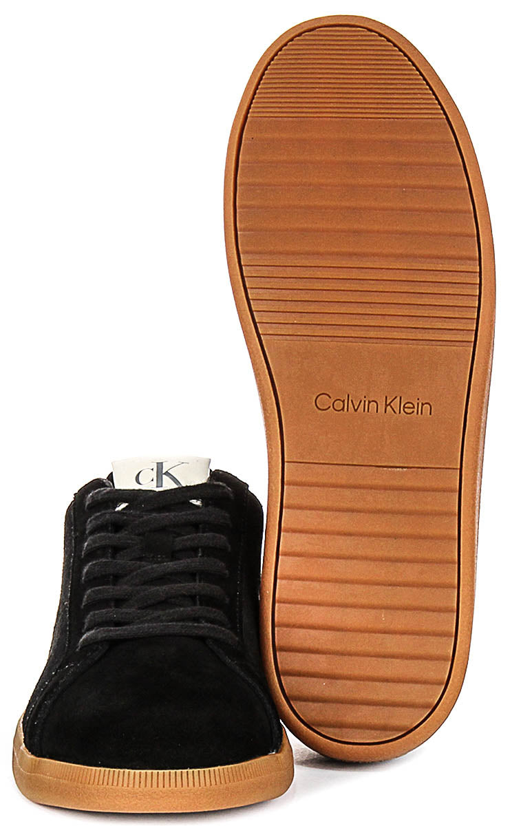 Calvin Klein Low Profile Cupsole Sneaker In Black White For Men