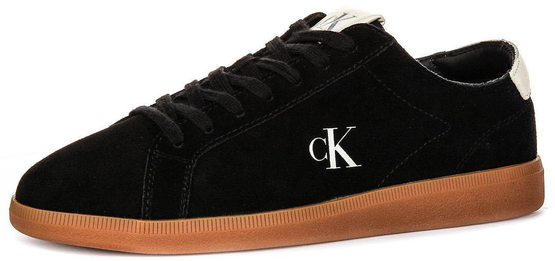 Calvin Klein Low Profile Cupsole Sneaker In Black White For Men