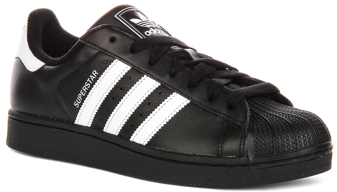 Adidas Superstar II In Black White