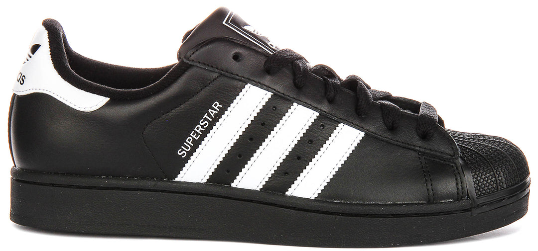 Adidas Superstar II In Black White