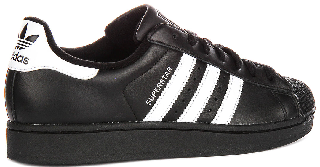 Adidas Superstar II In Black White