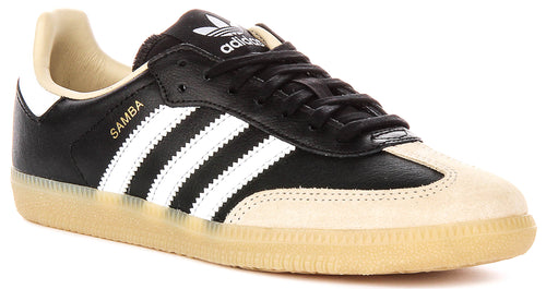 Adidas Samba OG J In Black White For Youth