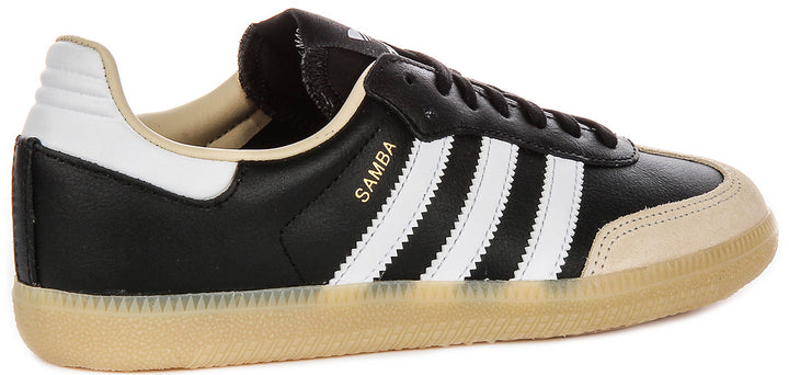 Adidas Samba OG J In Black White For Youth