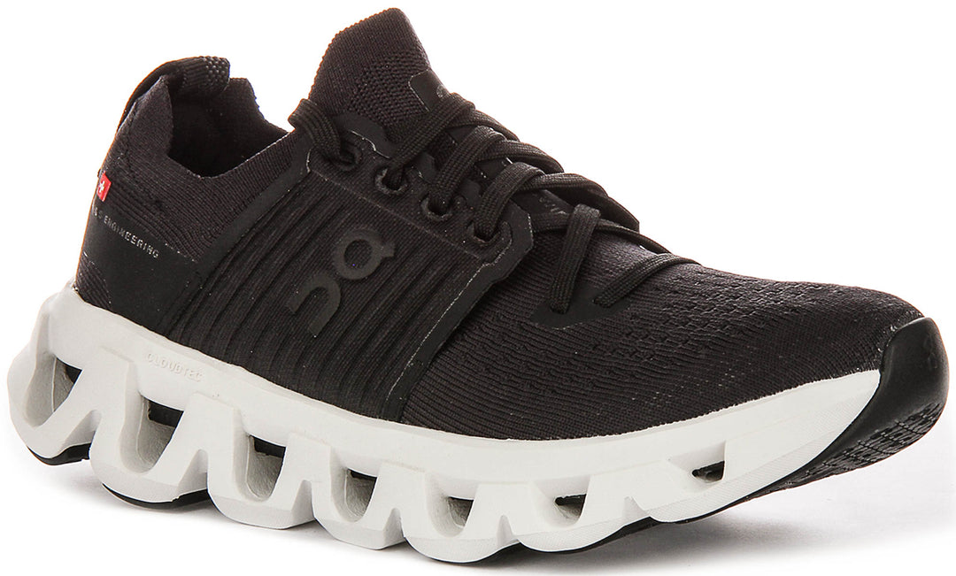 On Running Cloudswift 4 In Black White For Women