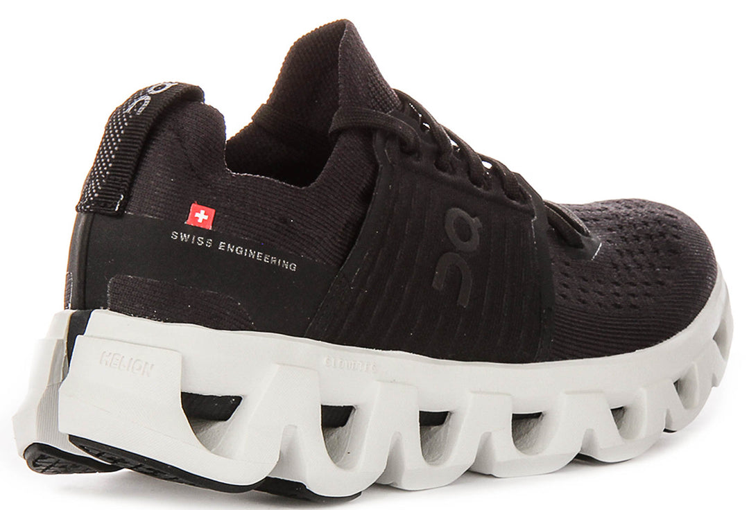 On Running Cloudswift 4 In Black White For Women