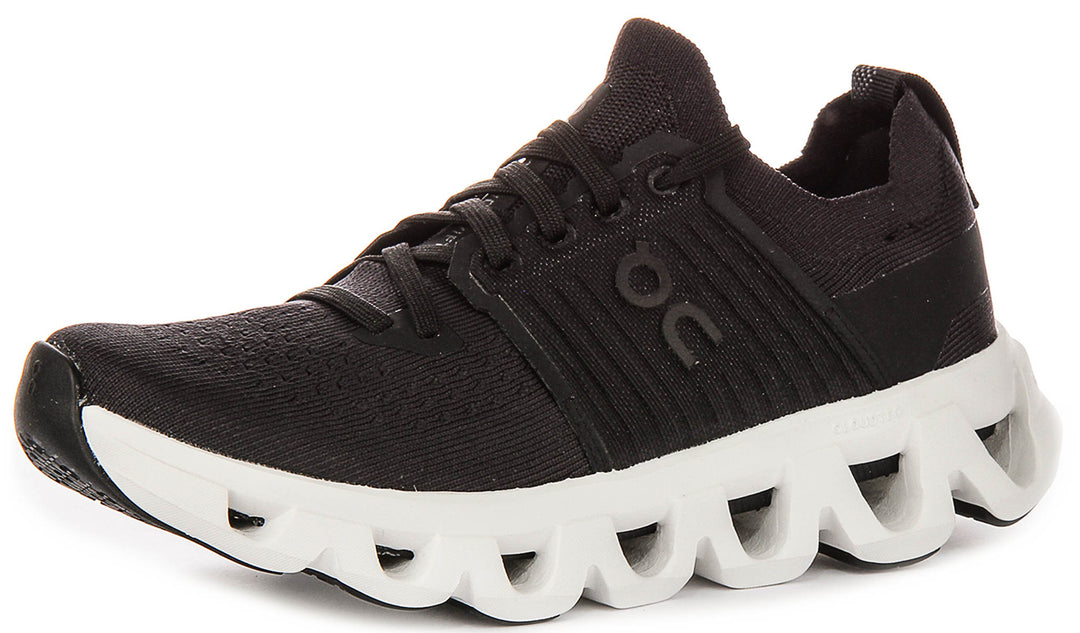 On Running Cloudswift 4 In Black White For Women