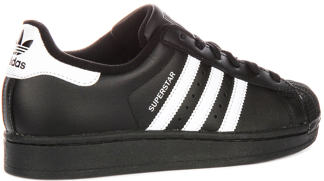 Adidas Superstar II In Black White For Youth