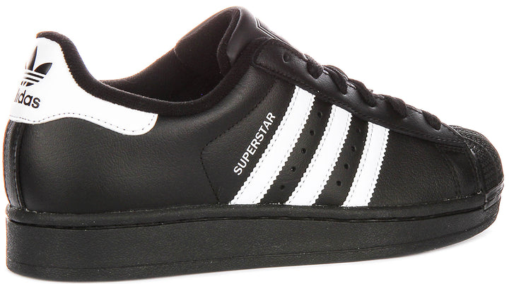 Adidas Superstar II In Black White For Youth