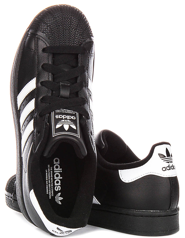 Adidas Superstar II In Black White For Youth