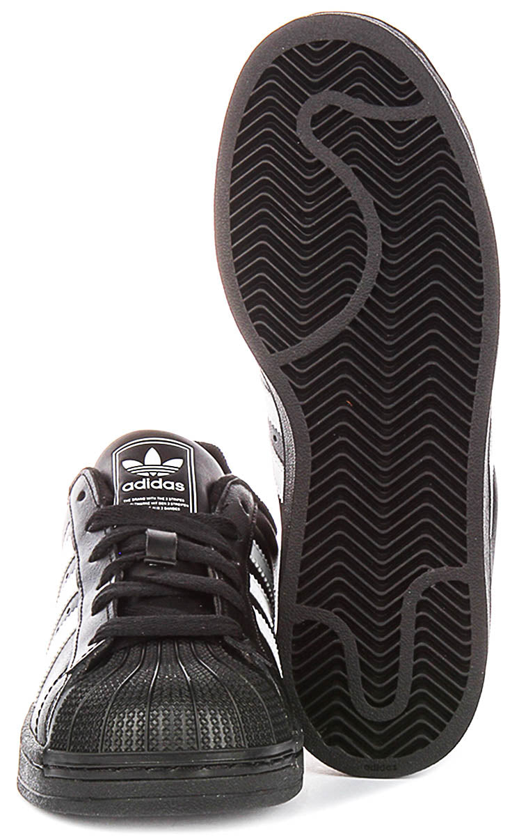Adidas Superstar II In Black White For Youth