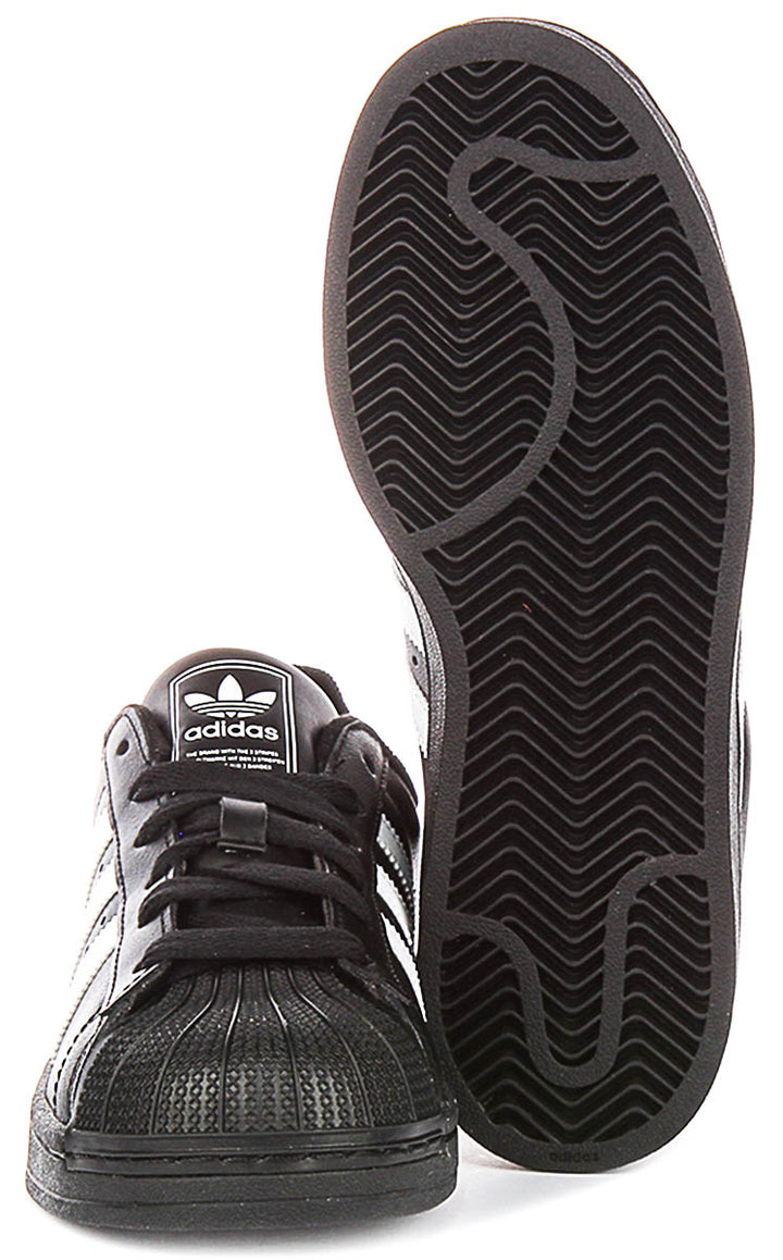 Adidas Superstar II In Black White For Youth