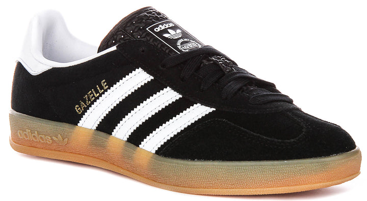 Adidas Gazelle Indoor In Black White For Youth