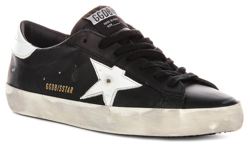 Golden Goose Super star In Black White For Men