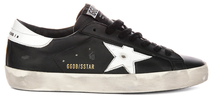 Golden Goose Super-star In Black White For Men