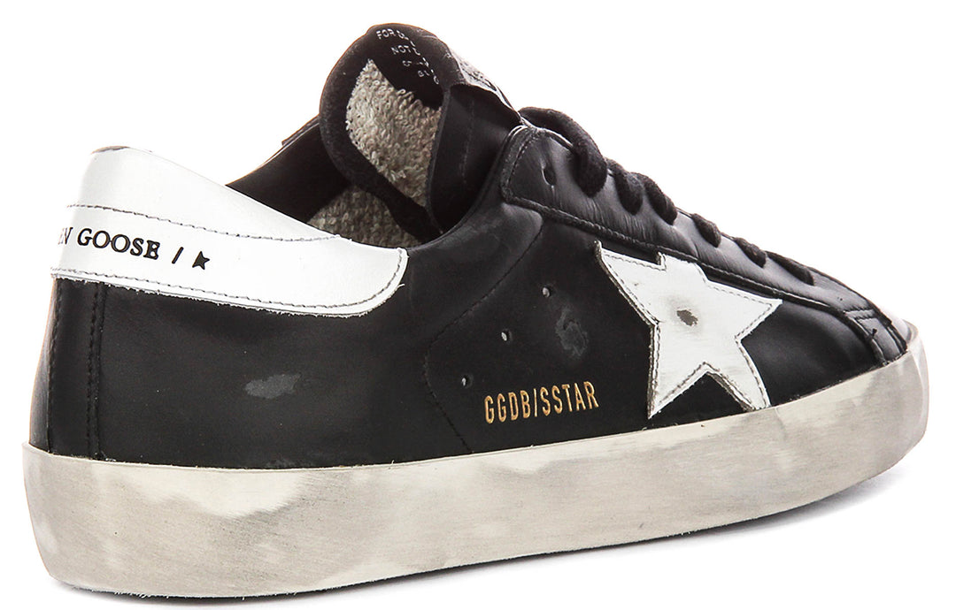 Golden Goose Super-star In Black White For Men