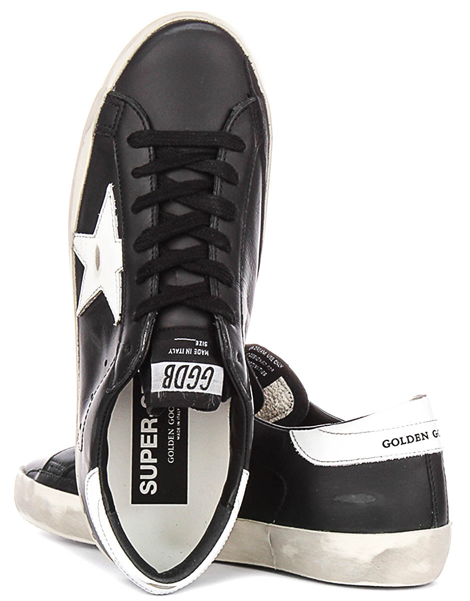 Golden Goose Super-star In Black White For Men