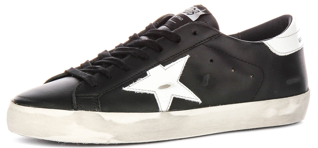 Golden Goose Super-star In Black White For Men