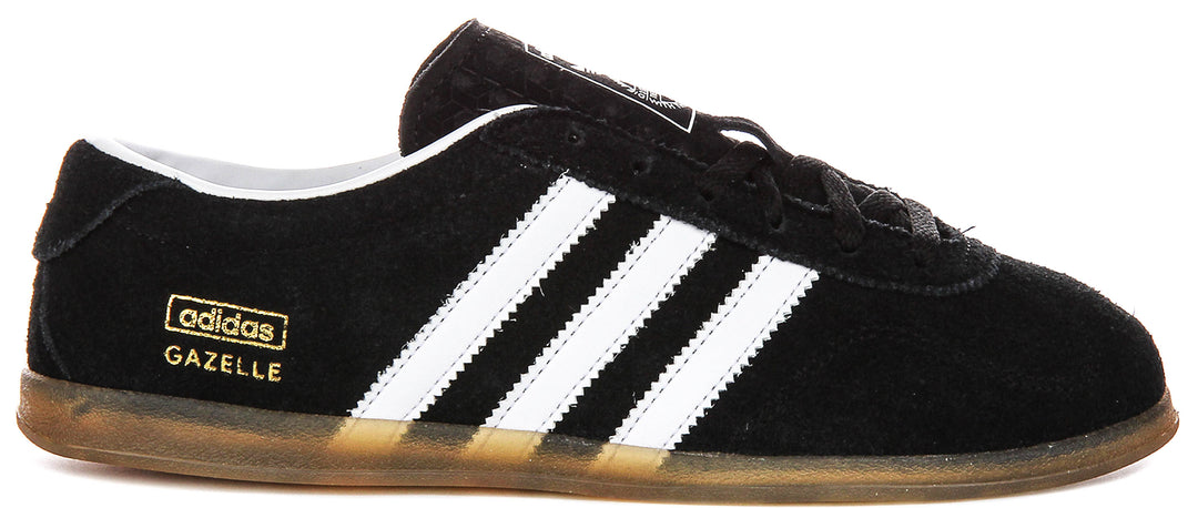 Adidas Gazelle Lo Pro In Black White For Women