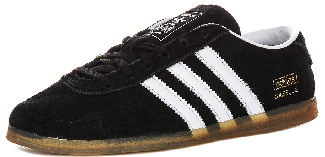 Adidas Gazelle Lo Pro In Black White For Women