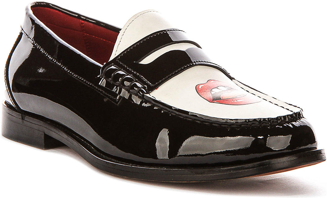 Justinreess England Joseph Tongue In Black White For Men