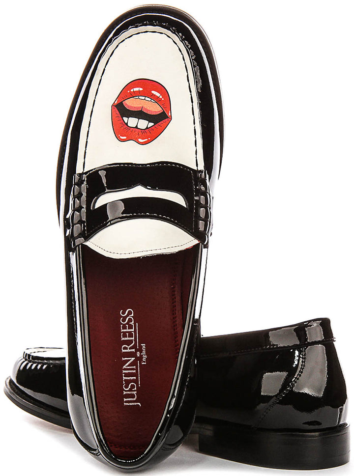 Justinreess England Joseph Tongue In Black White For Men