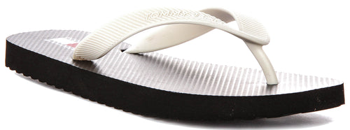 Tommy Hilfiger Logo Summer Sandal In Black For Women