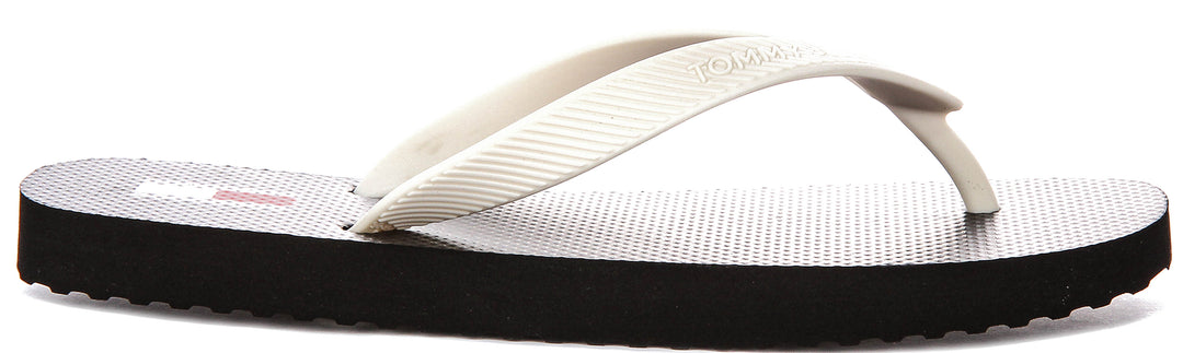 Tommy Hilfiger Logo Summer Sandal In Black For Women