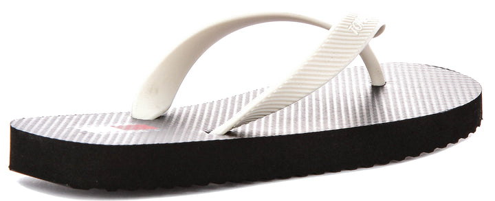 Tommy Hilfiger Logo Summer Sandal In Black For Women