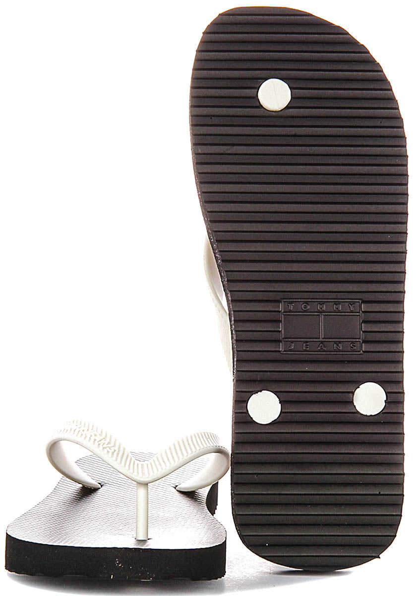 Tommy Hilfiger Logo Summer Sandal In Black For Women