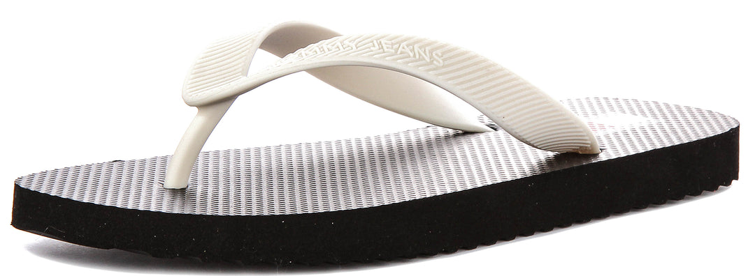 Tommy Hilfiger Logo Summer Sandal In Black For Women