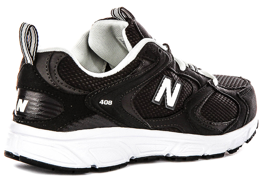 New Balance U408 9BN In Black White
