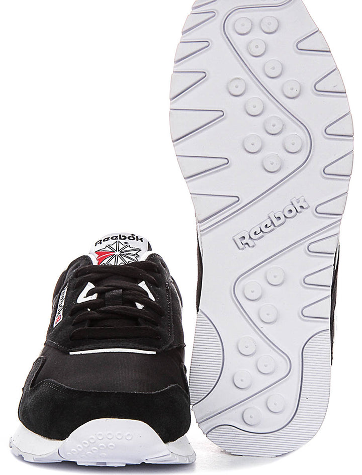Reebok Classic Nylon In Black White For Men