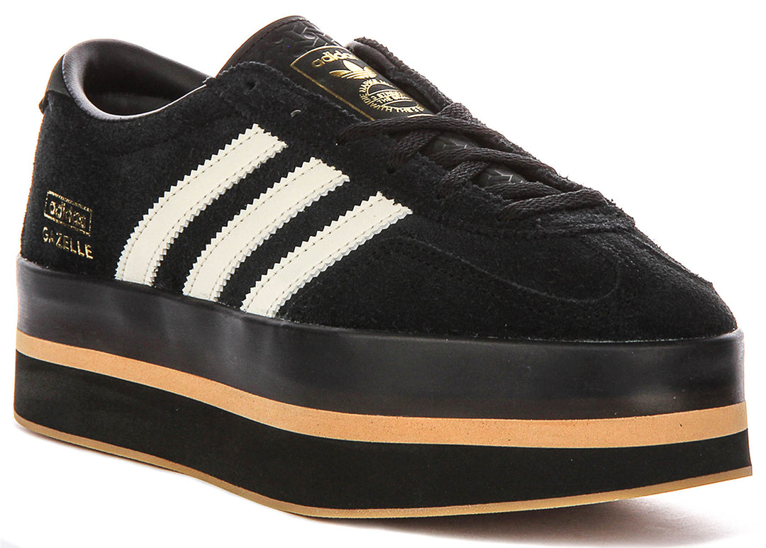 Adidas Gazelle Stack W In Black White For Women