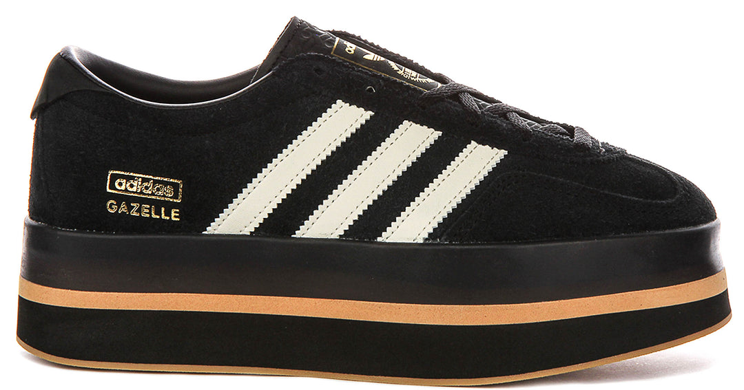 Adidas Gazelle Stack W In Black White For Women