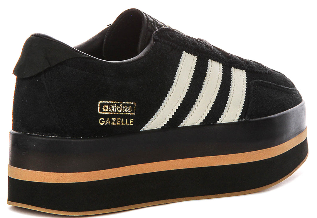 Adidas Gazelle Stack W In Black White For Women